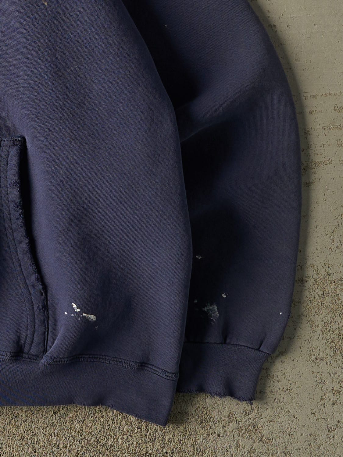 Vintage 90s Sun Faded Navy Adidas Embroidered Hoodie (XL)