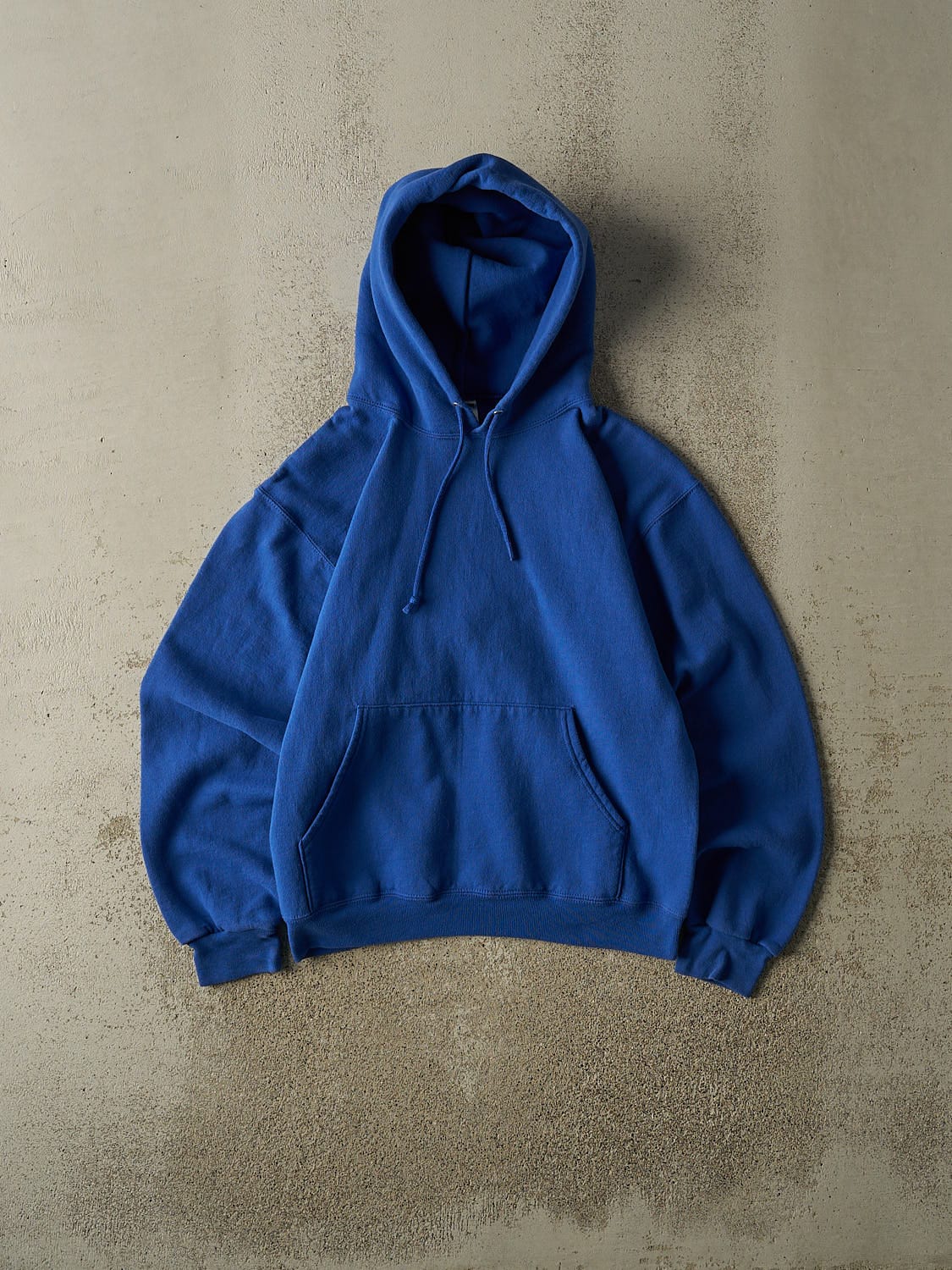 Vintage Y2K Blue Blank Hoodie (S/M)