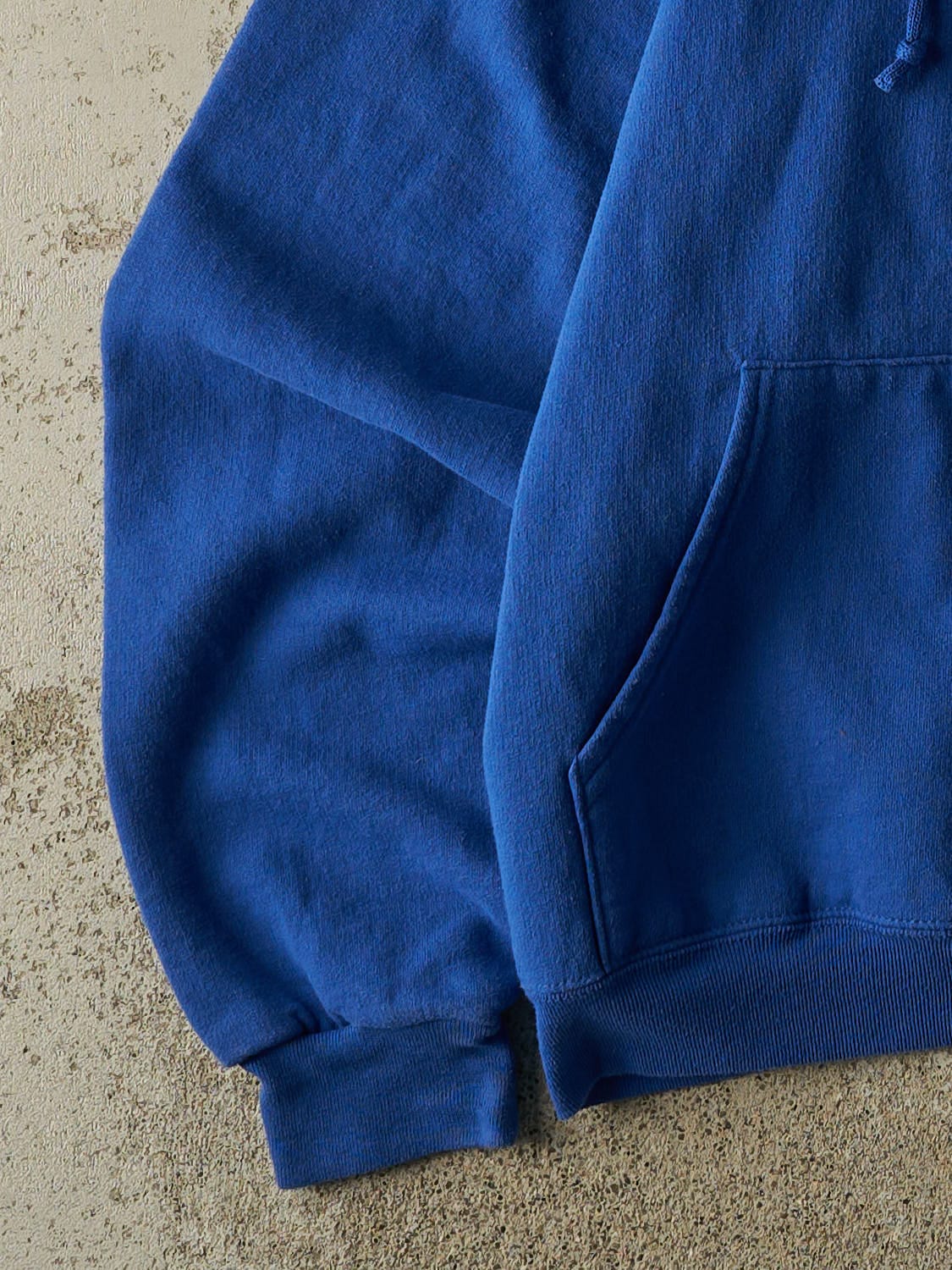 Vintage Y2K Blue Blank Hoodie (S/M)
