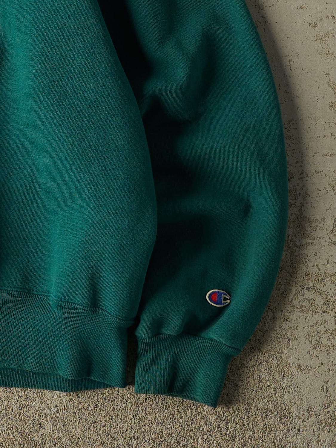 Vintage 90s Green Champion Embroidered Crewneck (L/XL)