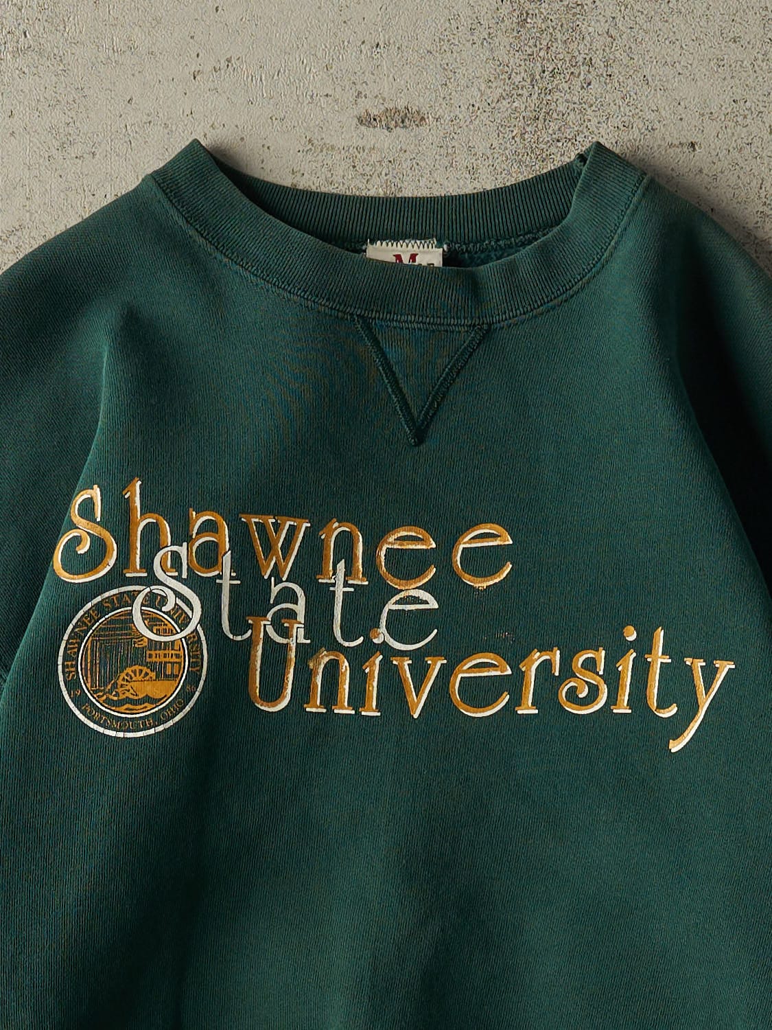 Vintage 90s Green Shawnee State University Crewneck (S/M)