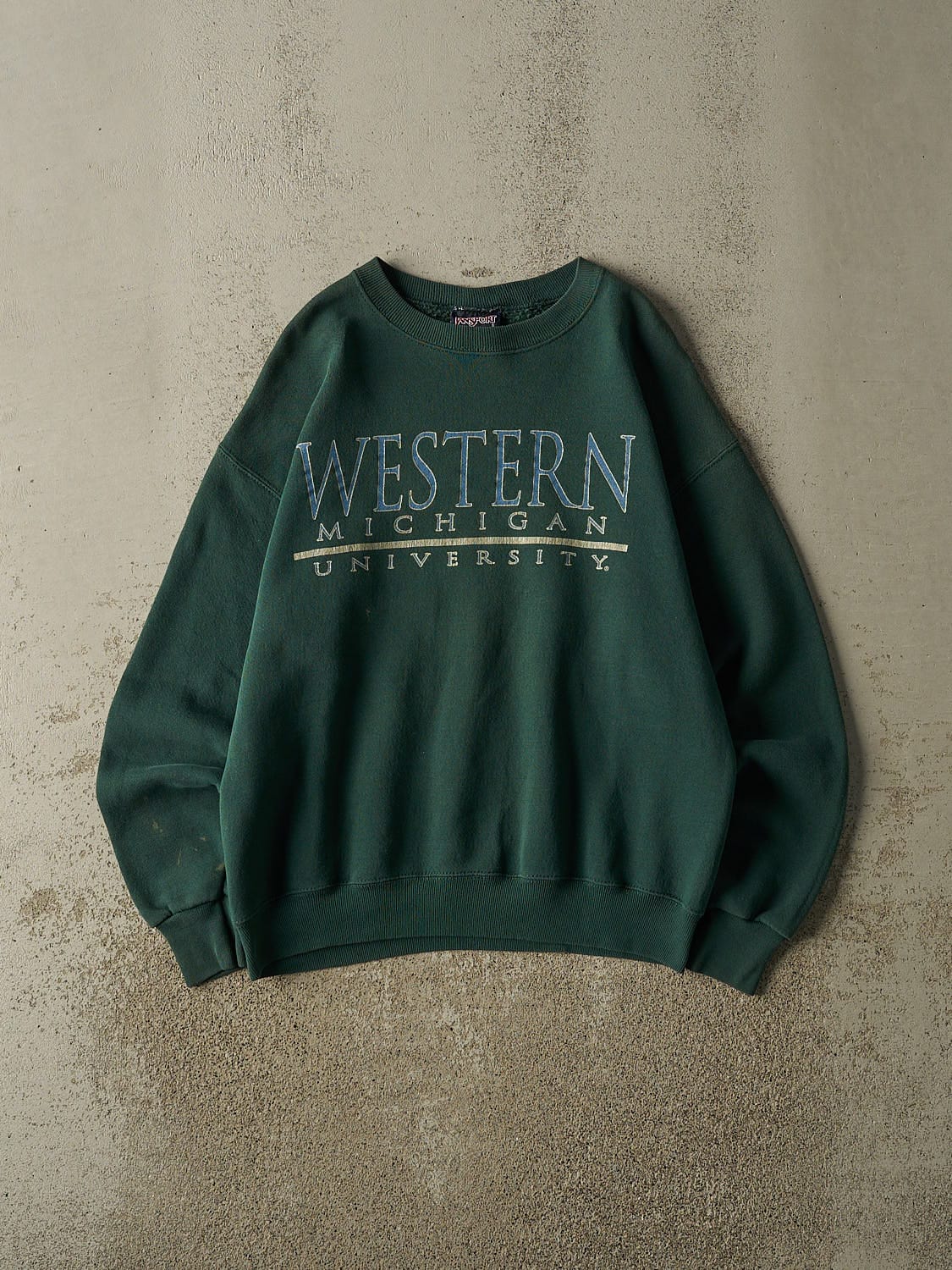 Vintage 90s Green Western Michigan University Crewneck (M/L)