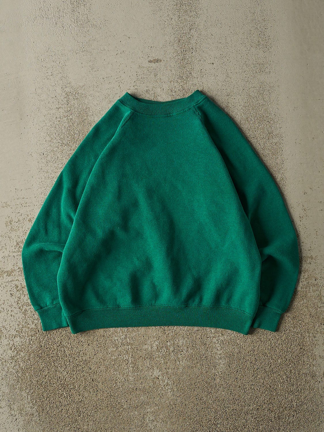 Vintage 80s Green Blank Crewneck (XXS/XS)