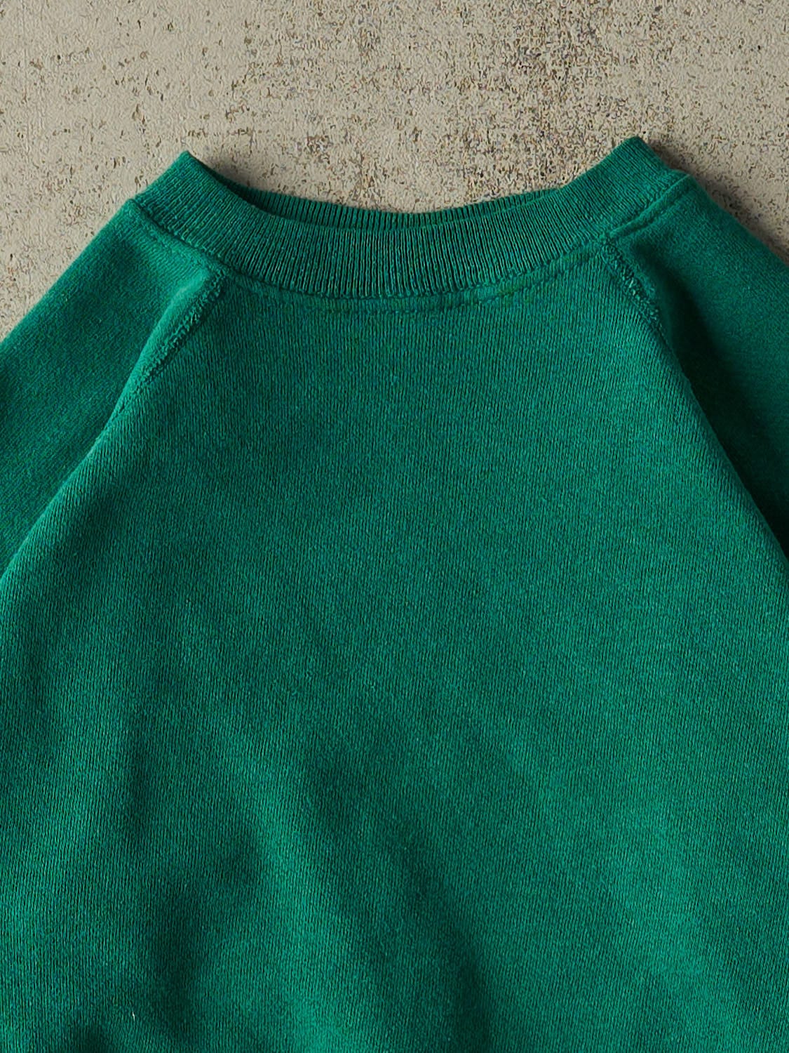 Vintage 80s Green Blank Crewneck (XXS/XS)
