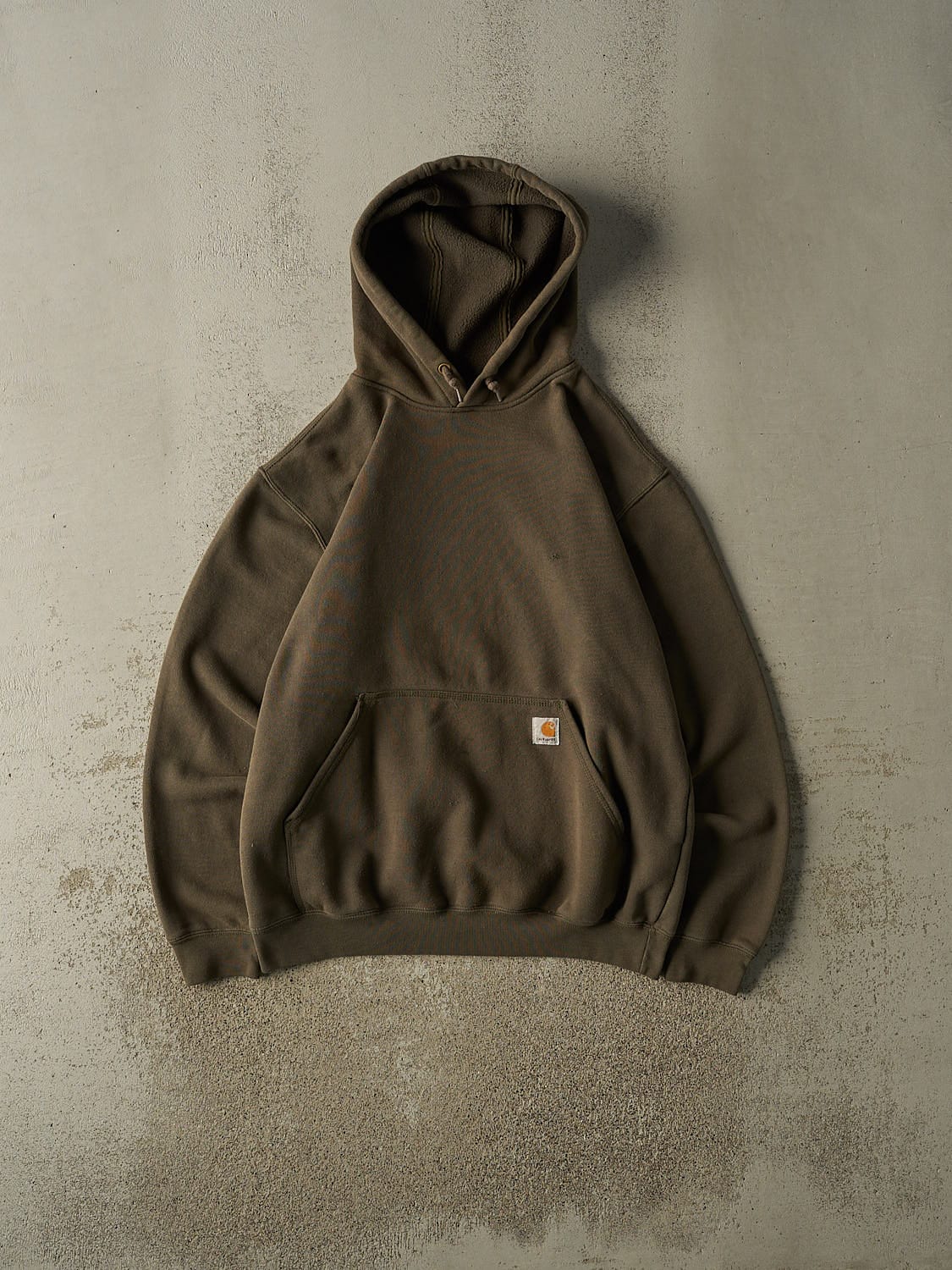 Vintage Y2K Sun Faded Green Carhartt Hoodie (XL)