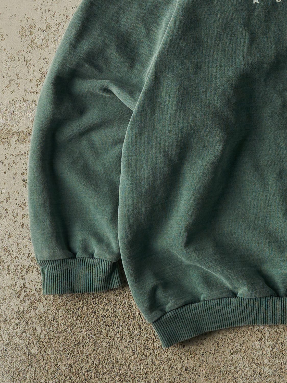 Vintage 90s Washed Green Boca Crewneck (S/M)