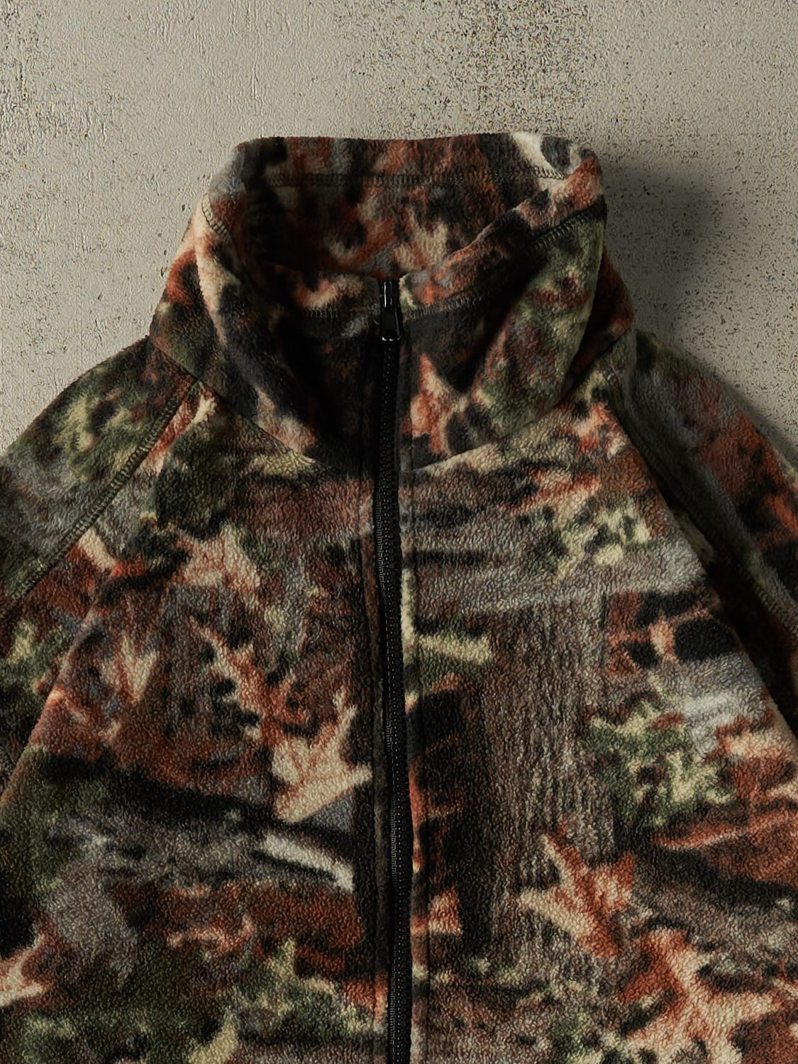 Vintage 90s Camo Zip Up Fleece (L/XL)