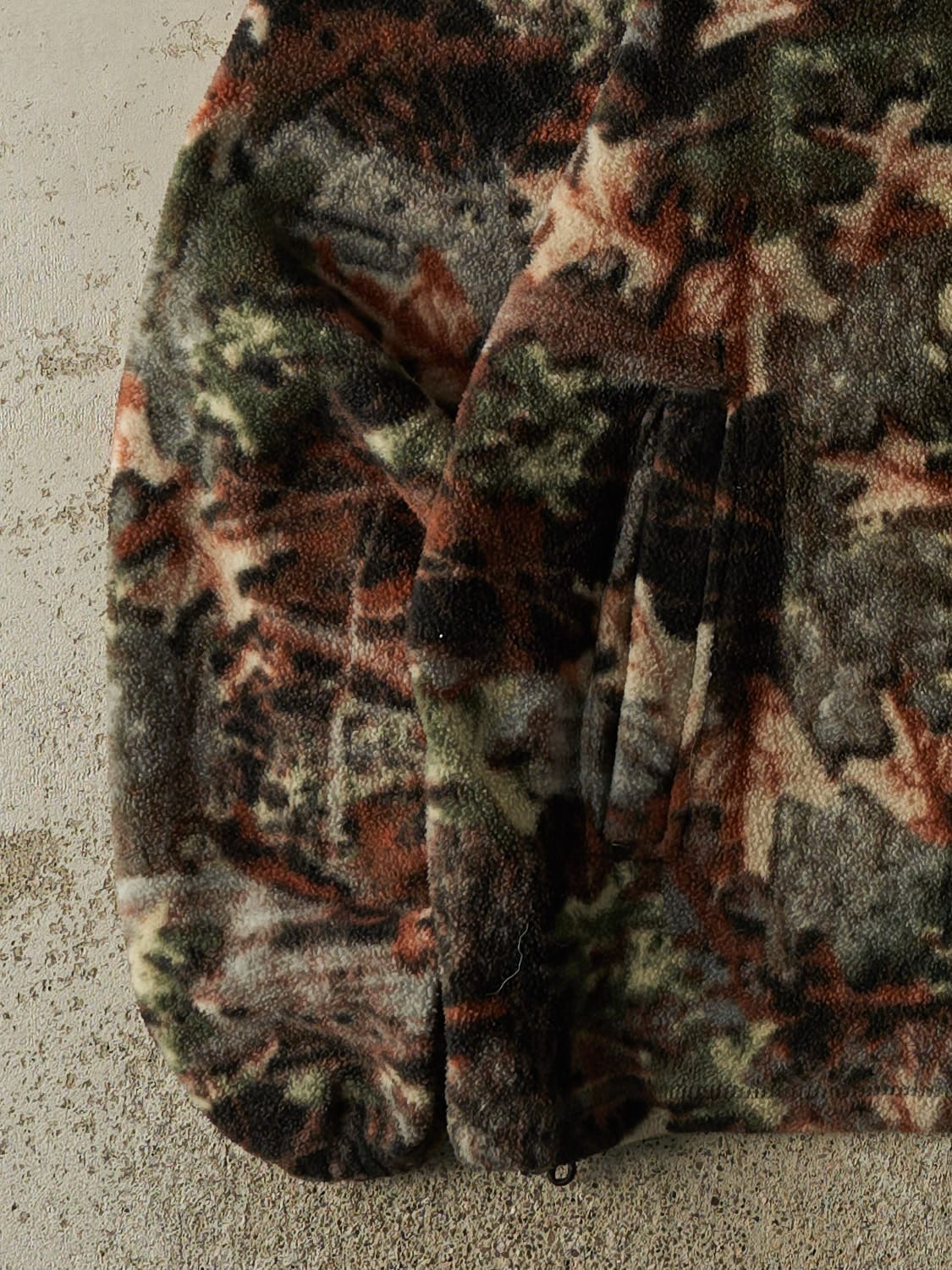 Vintage 90s Camo Zip Up Fleece (L/XL)