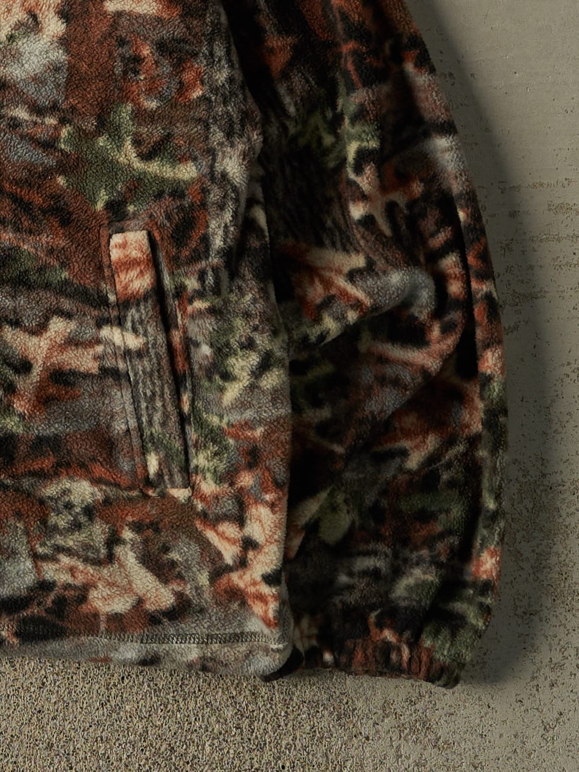 Vintage 90s Camo Zip Up Fleece (L/XL)