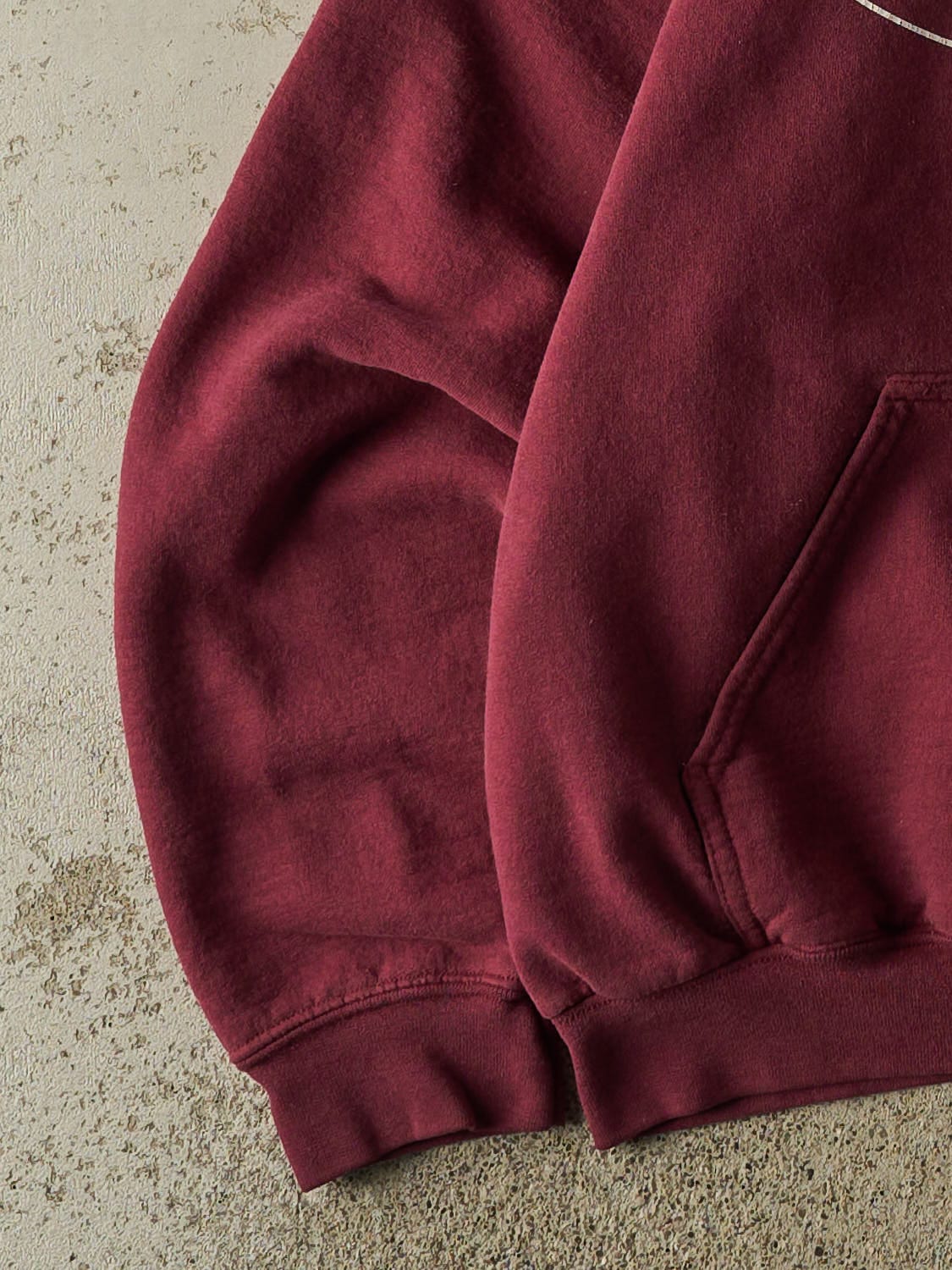 Vintage 90s Burgundy Eaton Rapids Track Hoodie (S/M)