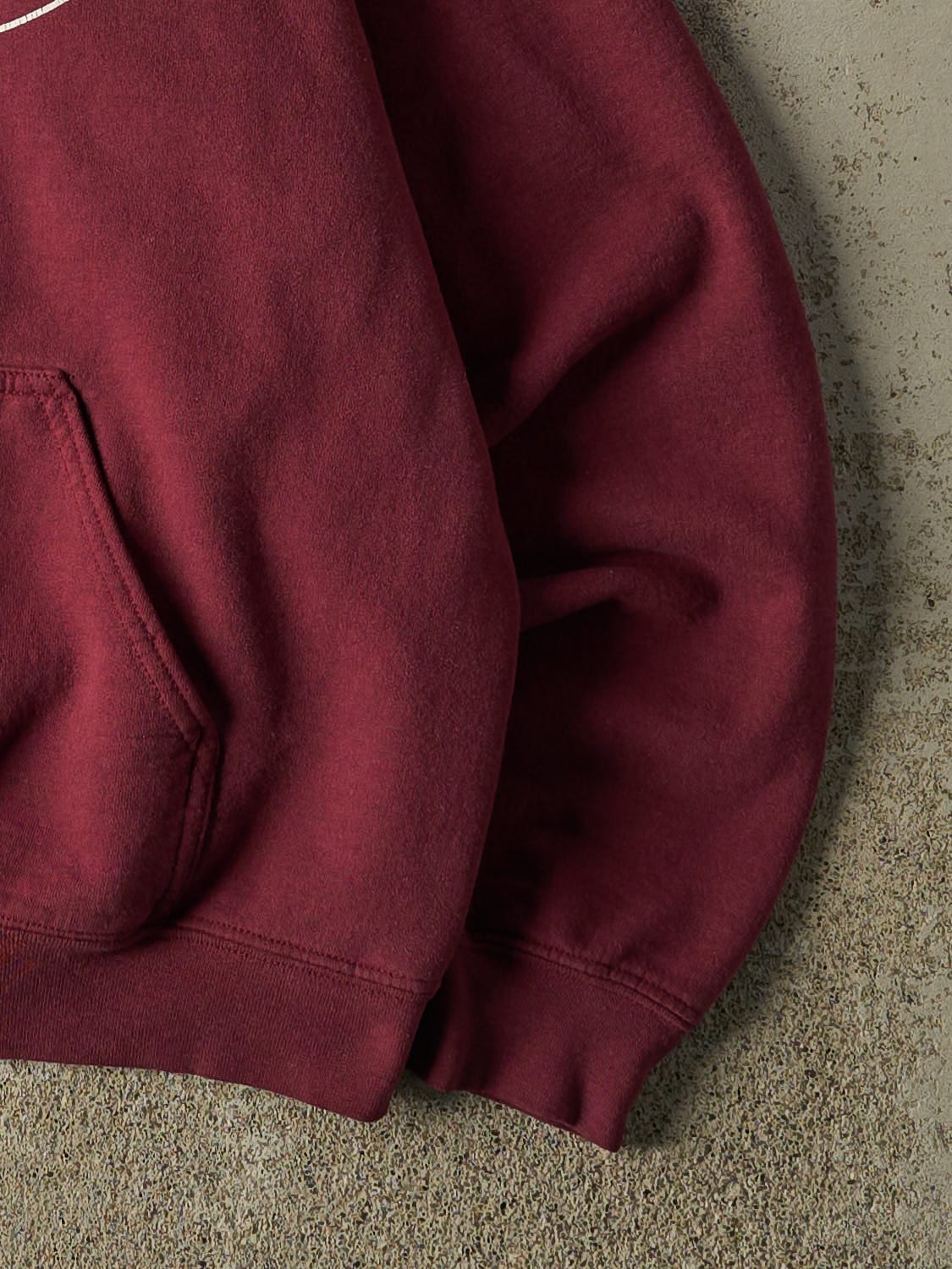 Vintage 90s Burgundy Eaton Rapids Track Hoodie (S/M)
