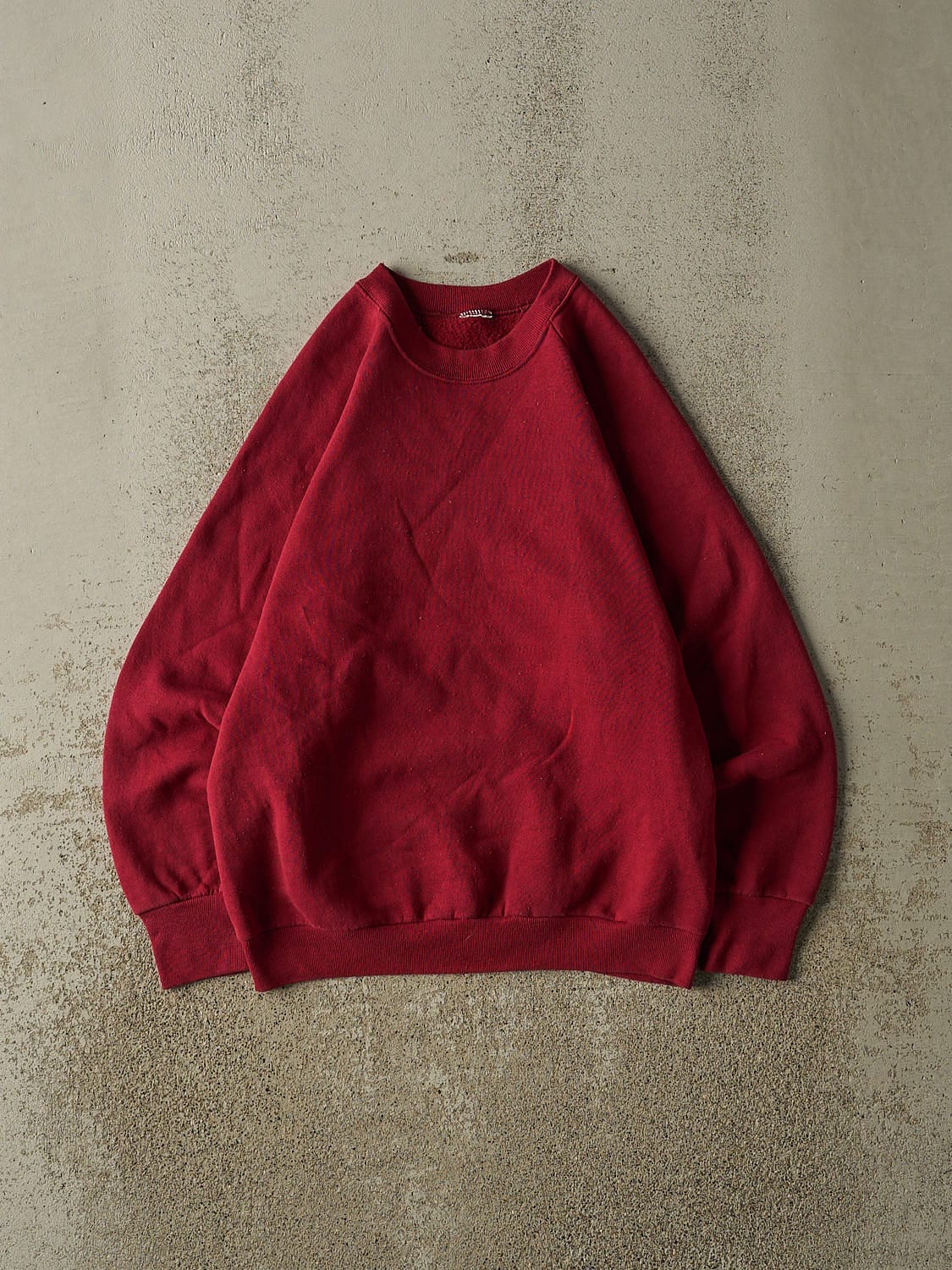 Vintage 80s Burgundy Blank Crewneck (S/M)