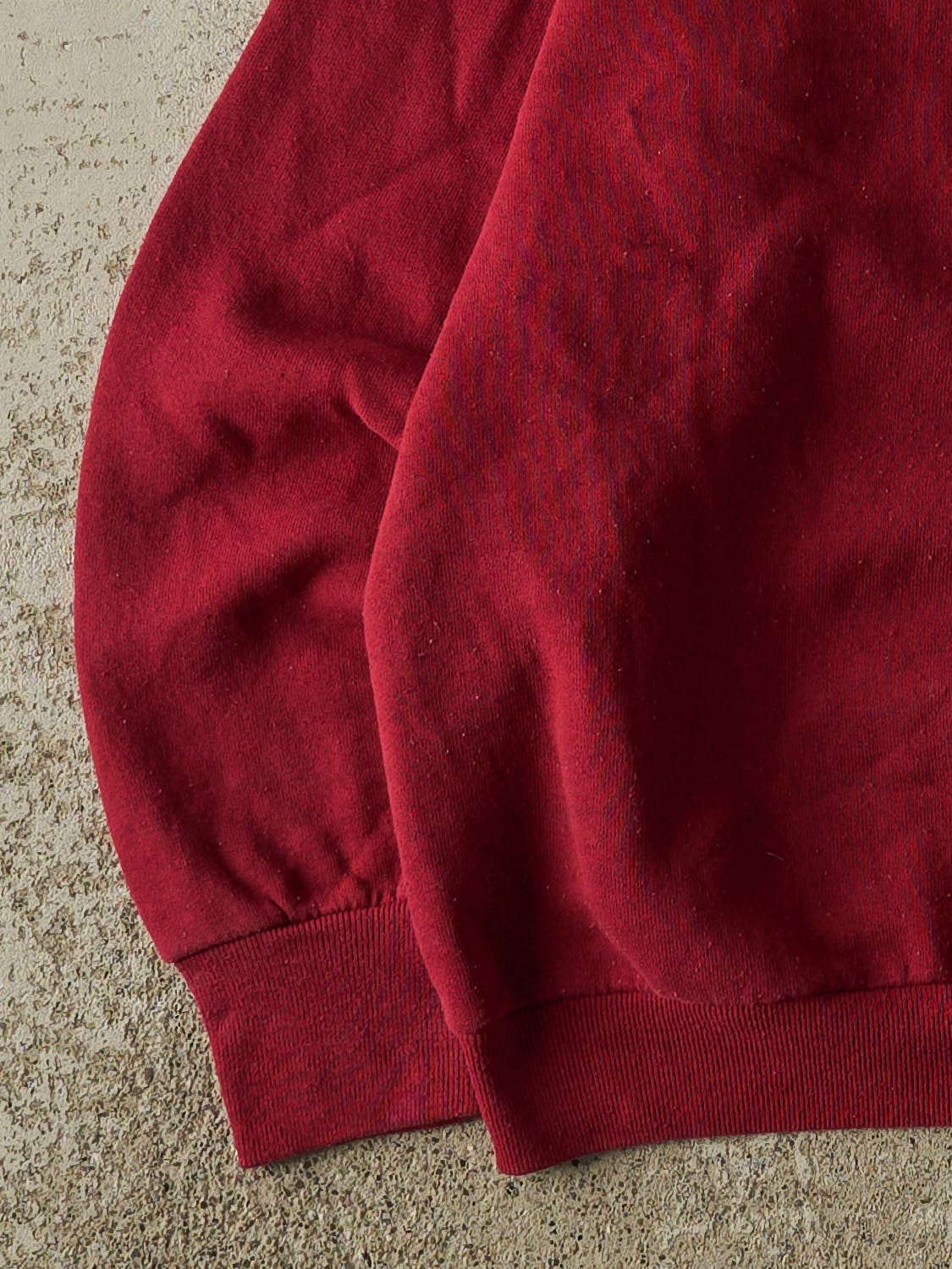 Vintage 80s Burgundy Blank Crewneck (S/M)