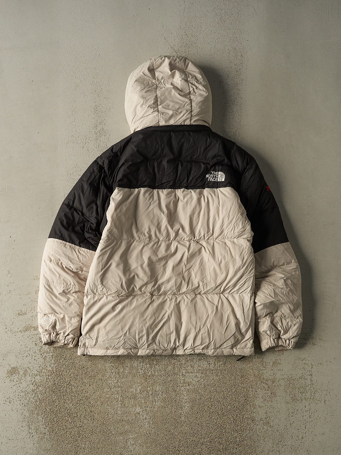 Vintage 90s Beige & Black The North Face Summit Series Puffer Jacket (M/L)