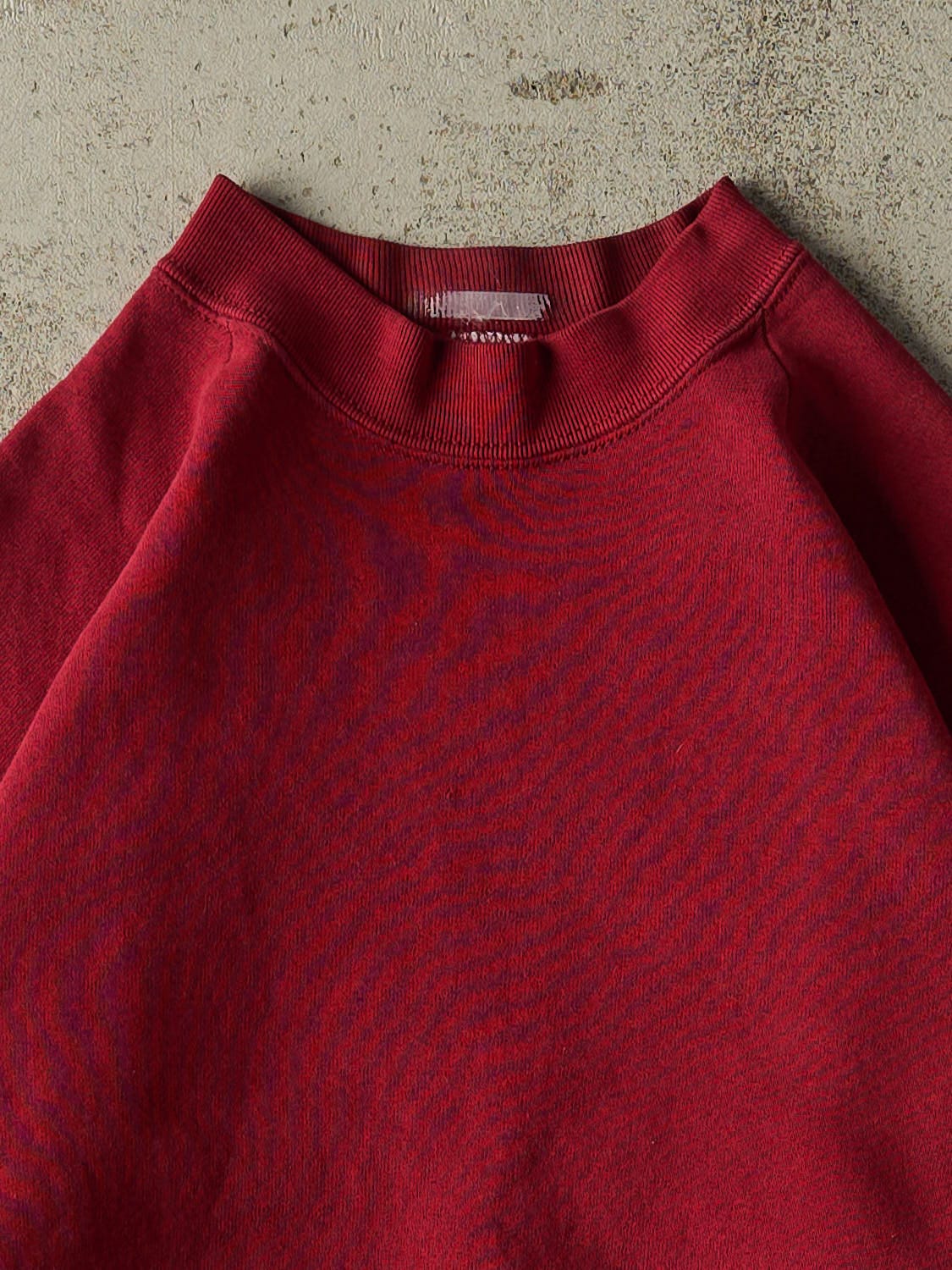 Vintage 80s Burgundy Blank Crewneck (S/M)
