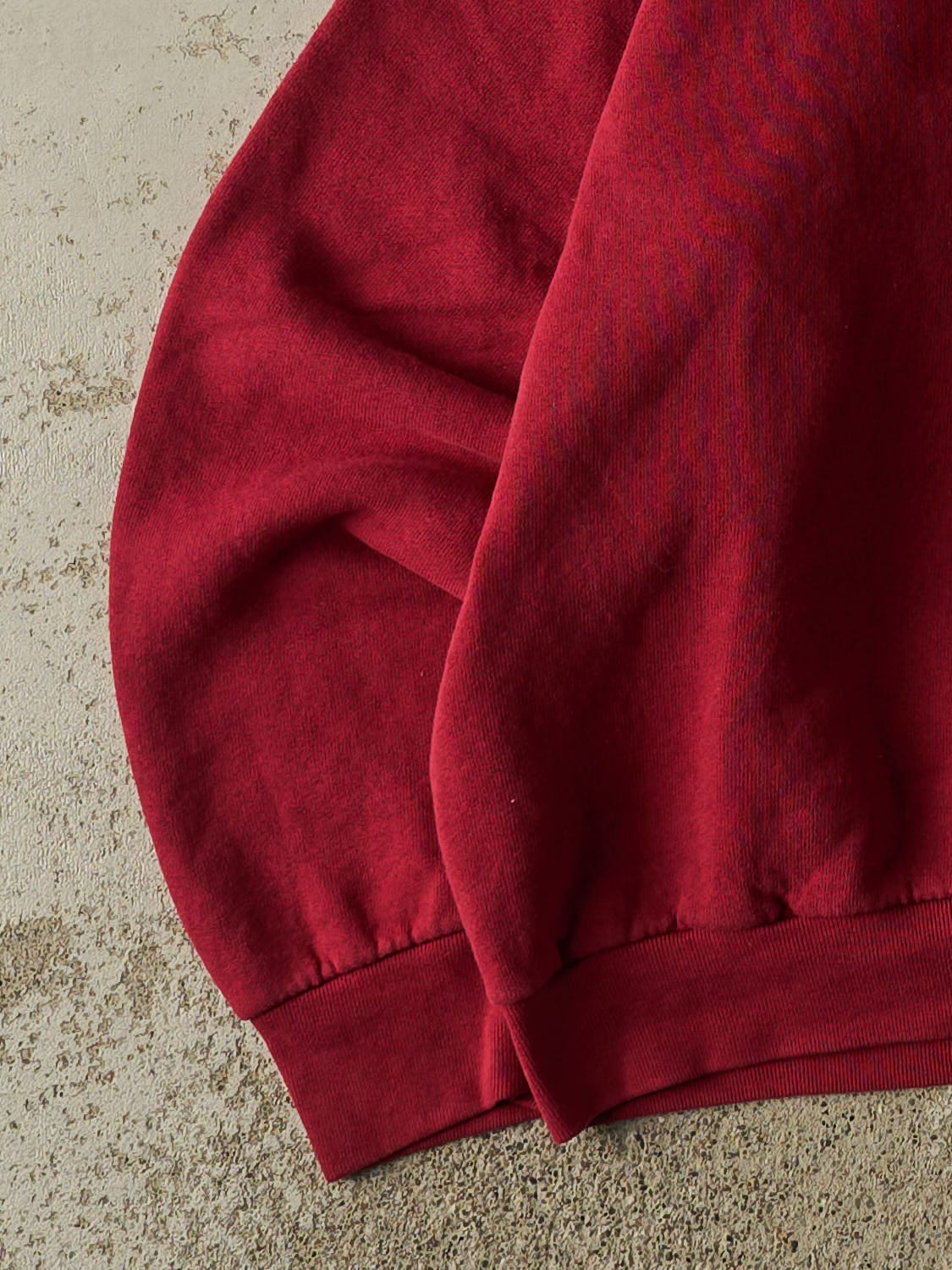 Vintage 80s Burgundy Blank Crewneck (S/M)