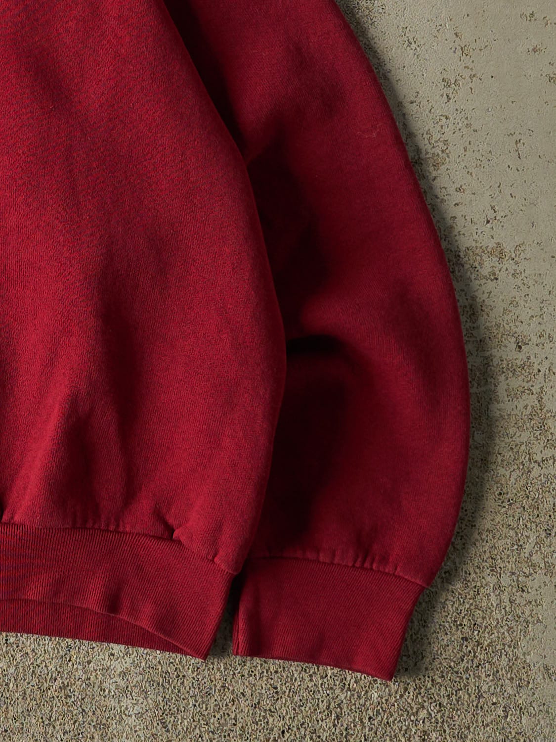 Vintage 80s Burgundy Blank Crewneck (S/M)