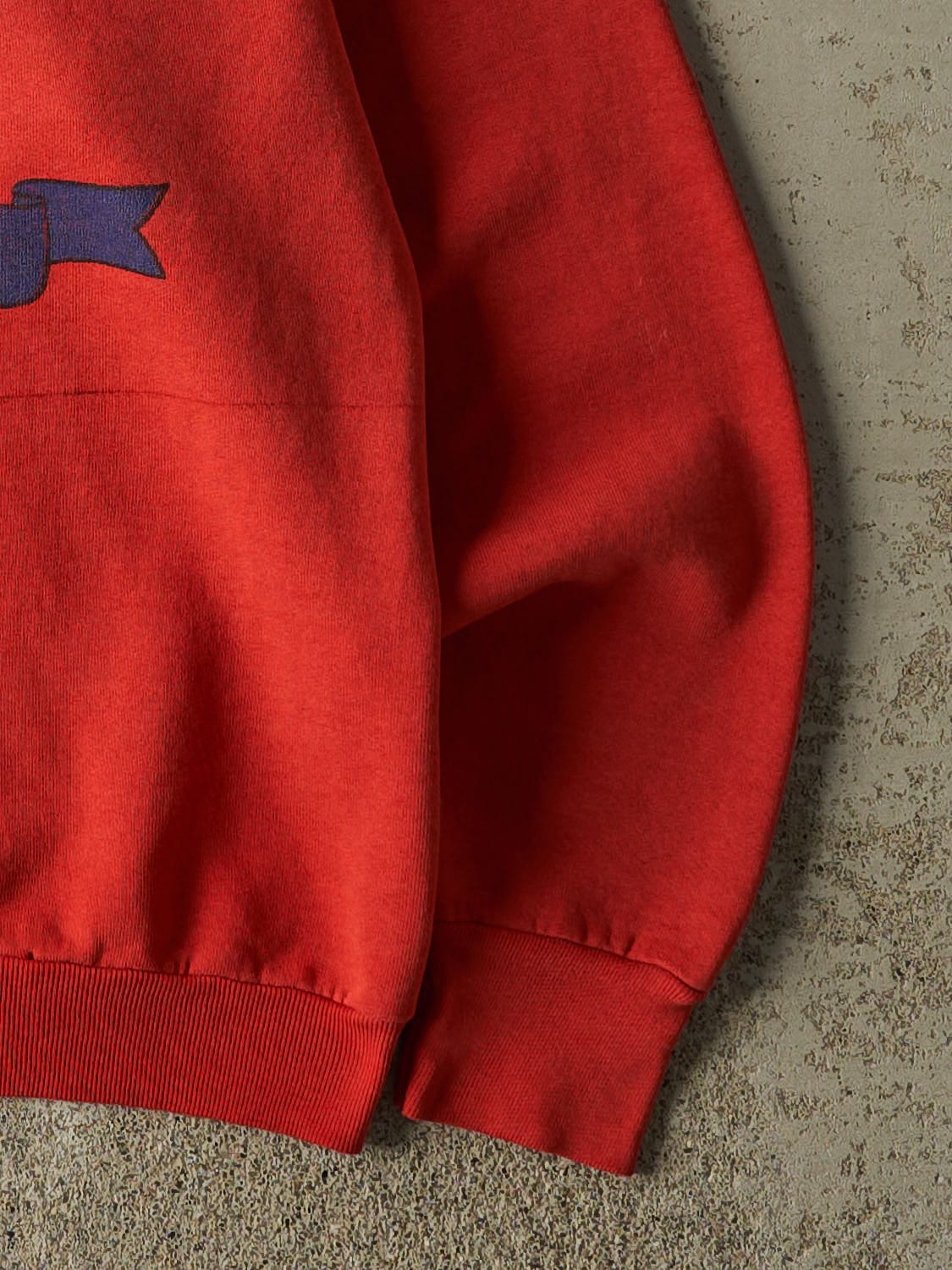 Vintage 80s Sun Faded Red Georgetown University Hoyas Crewneck (L/XL)