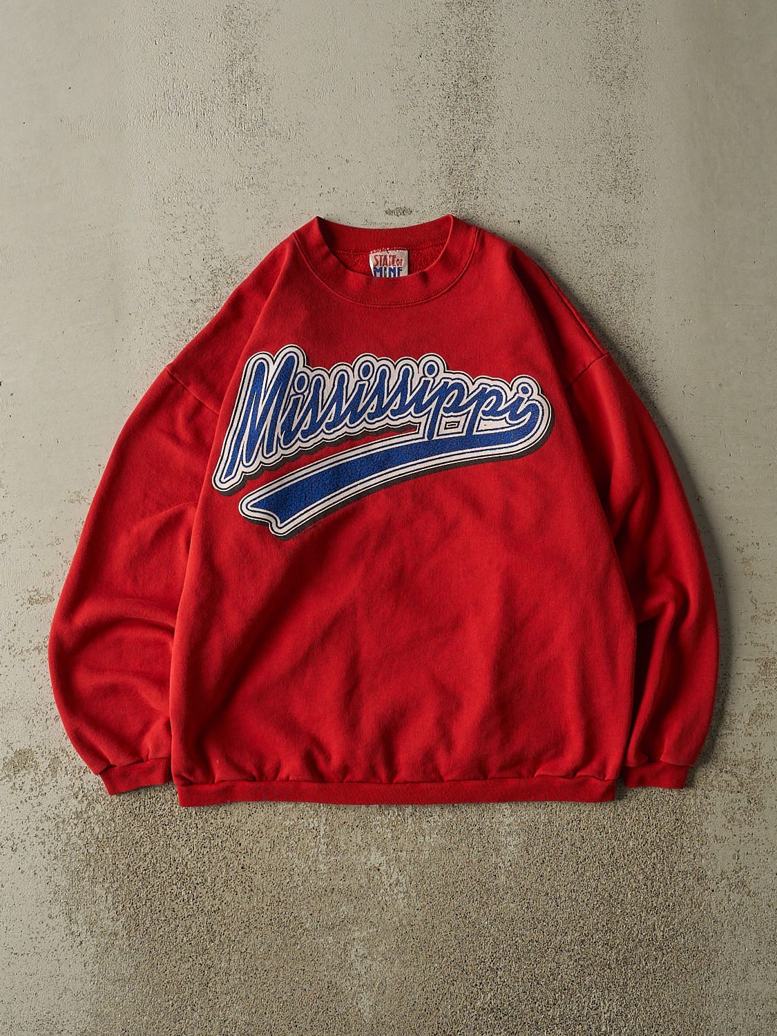 Vintage 90s Red Mississippi Crewneck (M/L)
