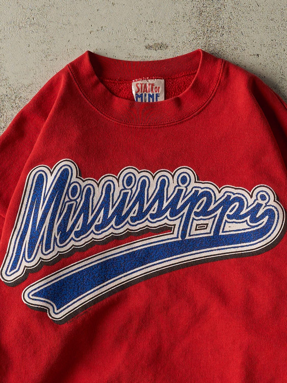 Vintage 90s Red Mississippi Crewneck (M/L)