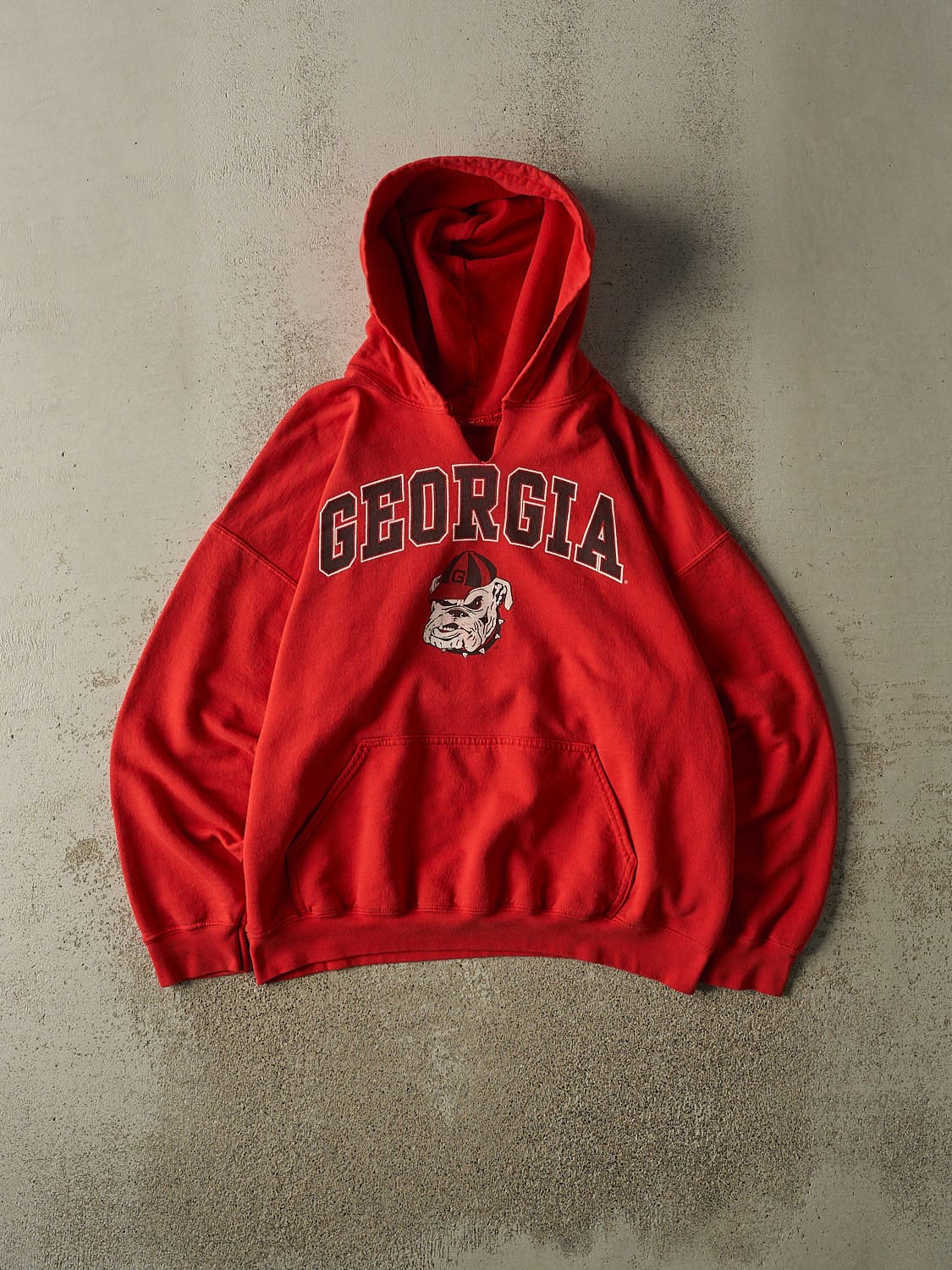 Vintage 90s Red University of Georgia Bulldogs Hoodie (L/XL)