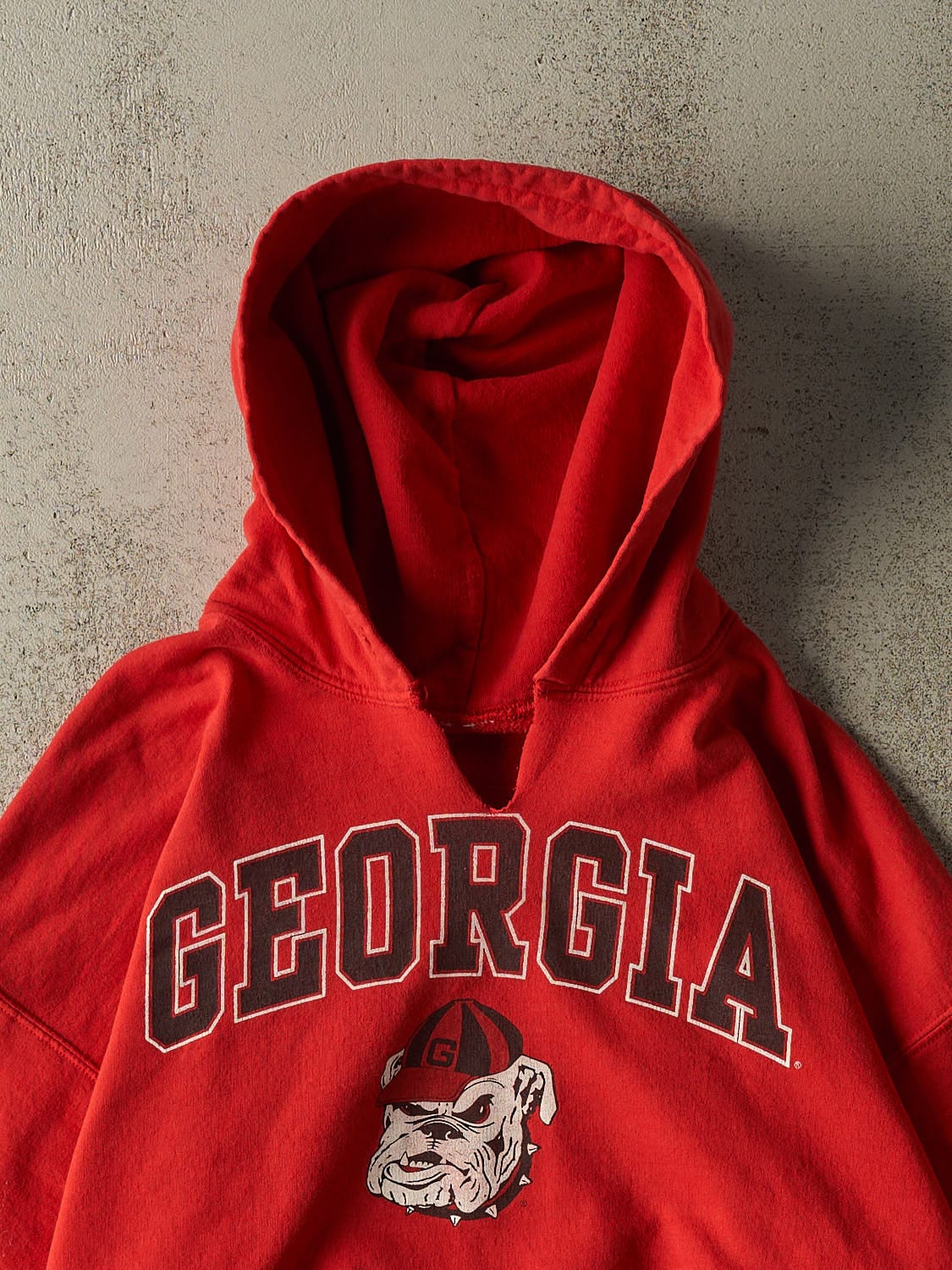 Vintage 90s Red University of Georgia Bulldogs Hoodie (L/XL)