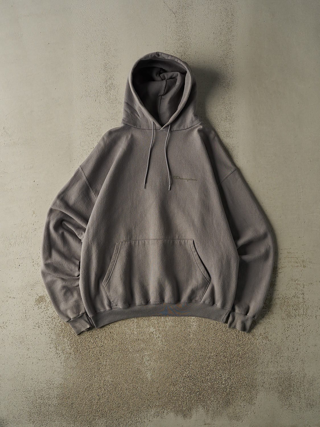Vintage 90s Stone Grey Champion Hoodie (XL/XXL)