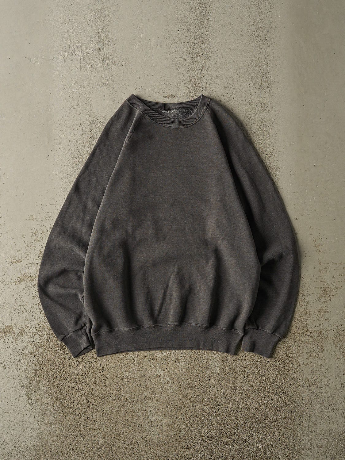 Vintage 80s Charcoal Grey Blank Crewneck (S/M)