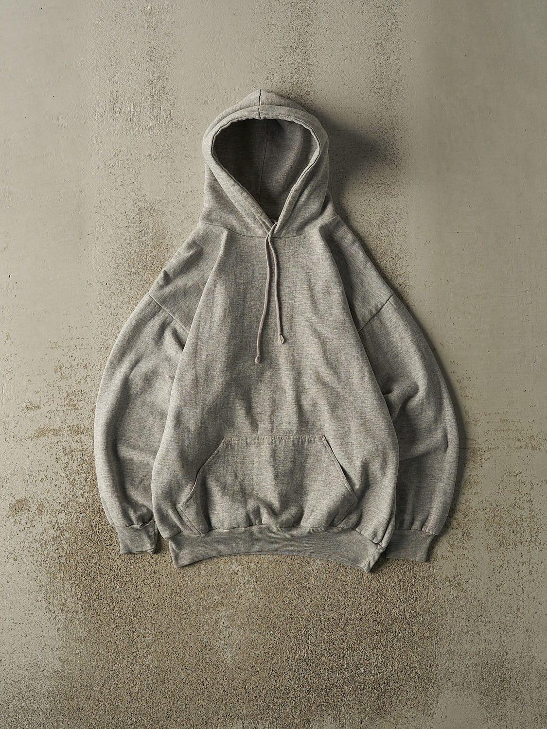 Vintage 90s Heather Grey Thermal Lined Hoodie (M)