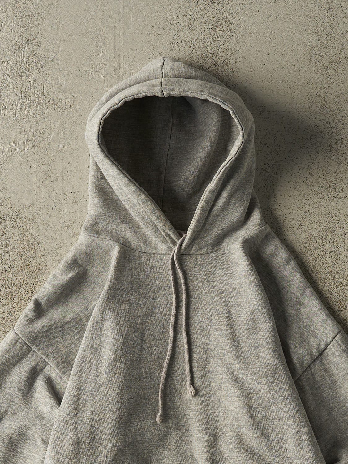Vintage 90s Heather Grey Thermal Lined Hoodie (M)