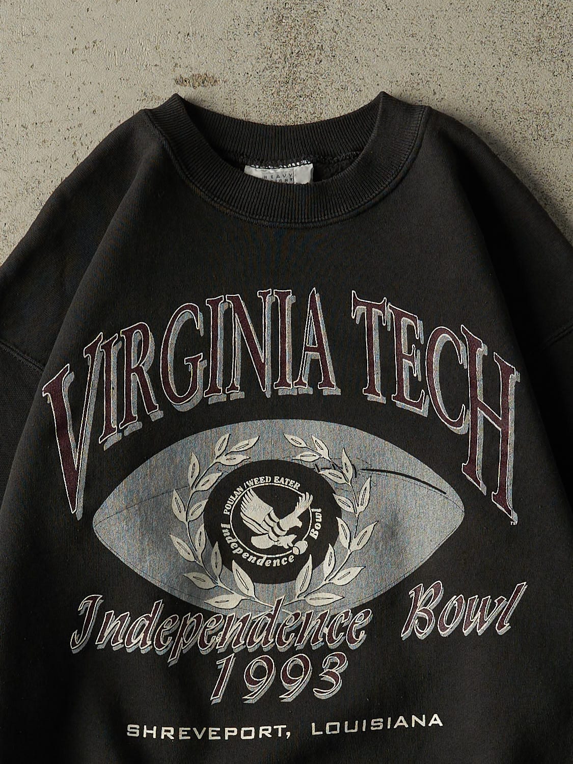 Vintage 93' Black Virginia Tech Independance Bowl Crewneck (M/L)