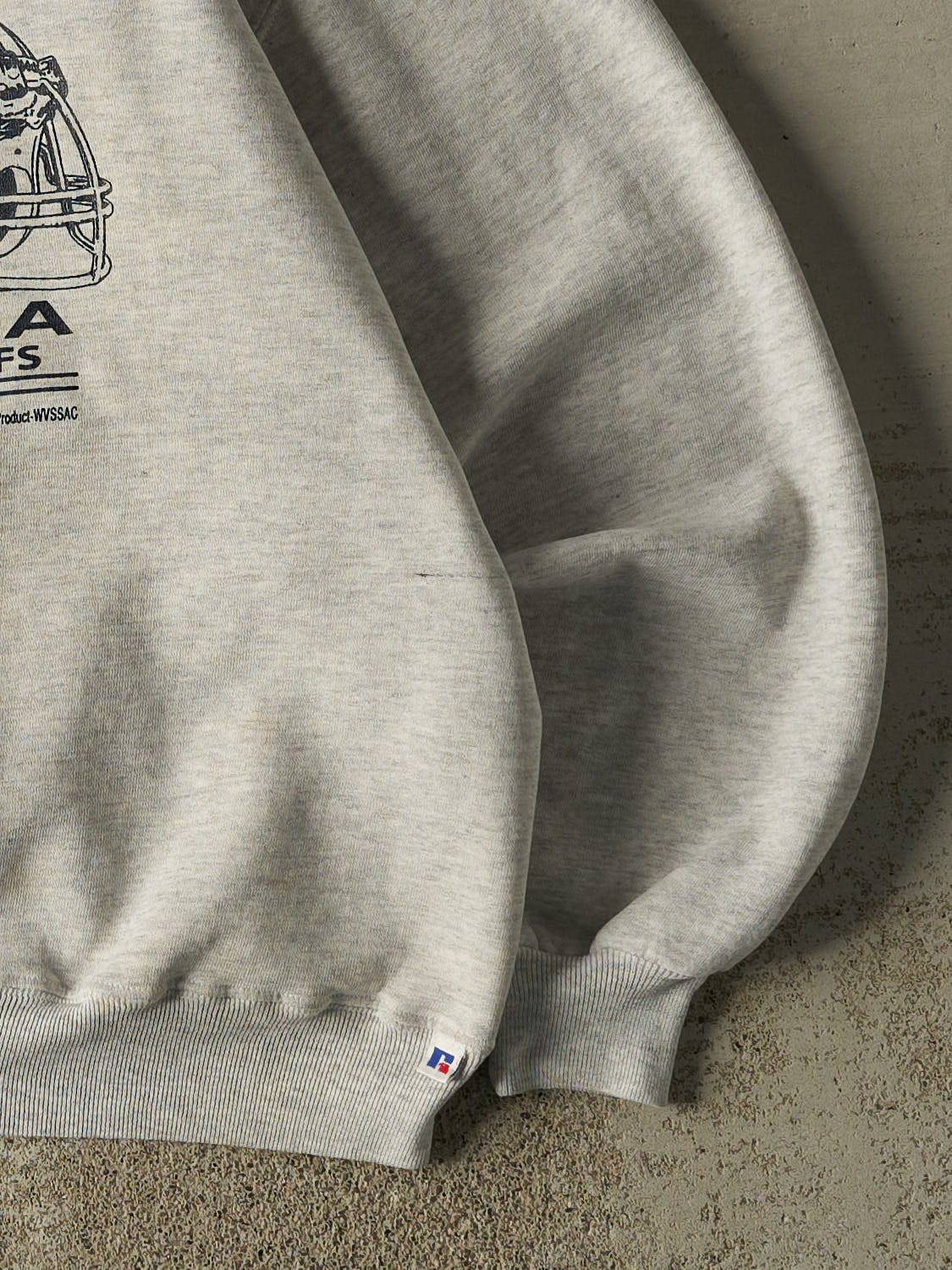 Vintage 94' Heather Grey Russell Athletic Ritchie County Rebels Crewneck (XL/XXL)