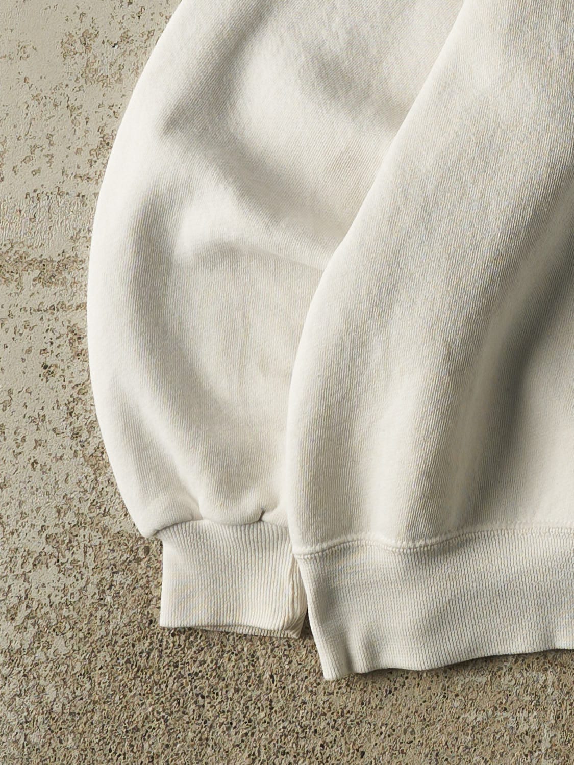 Vintage 90s White Russell Athletic Blank Crewneck (M/L)