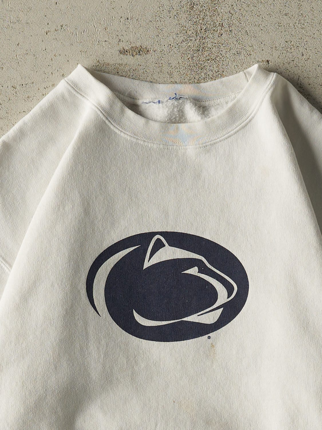 Vintage 90s White Penn State University Crewneck (M/L)