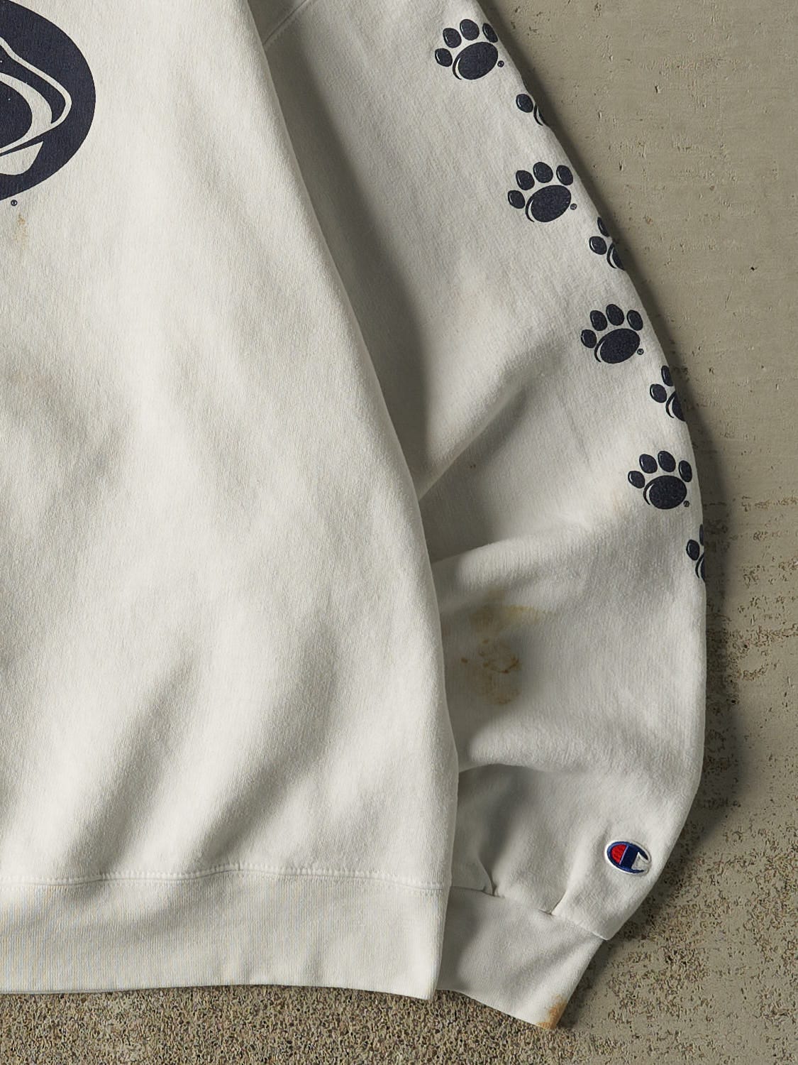 Vintage 90s White Penn State University Crewneck (M/L)