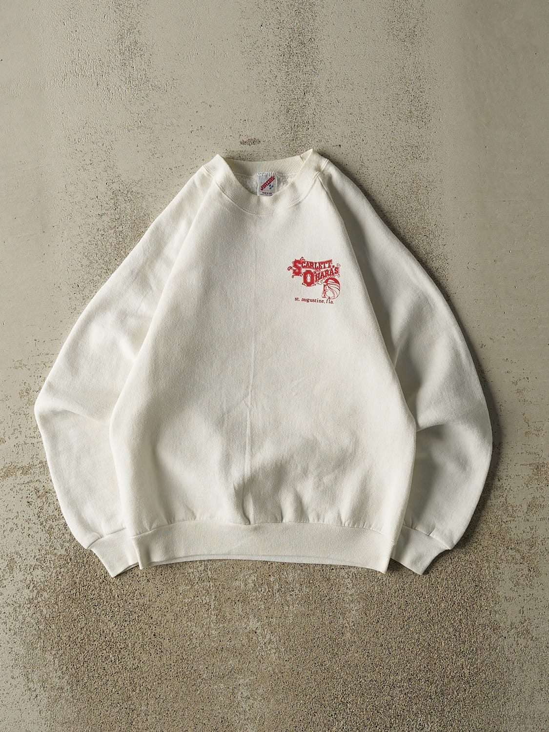 Vintage 80s White Scarlett O'Hara's Crewneck (XS)