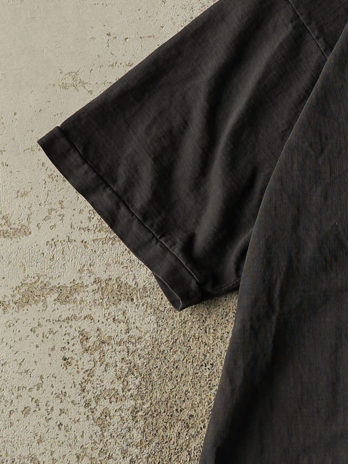 Vintage 80s Faded Black Blank Single Stitch Tee (S/M)
