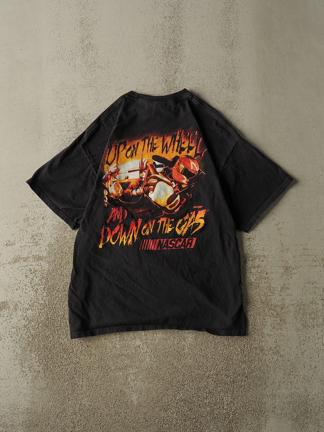 Vintage Y2K Black Nascar Racing Tee (L)