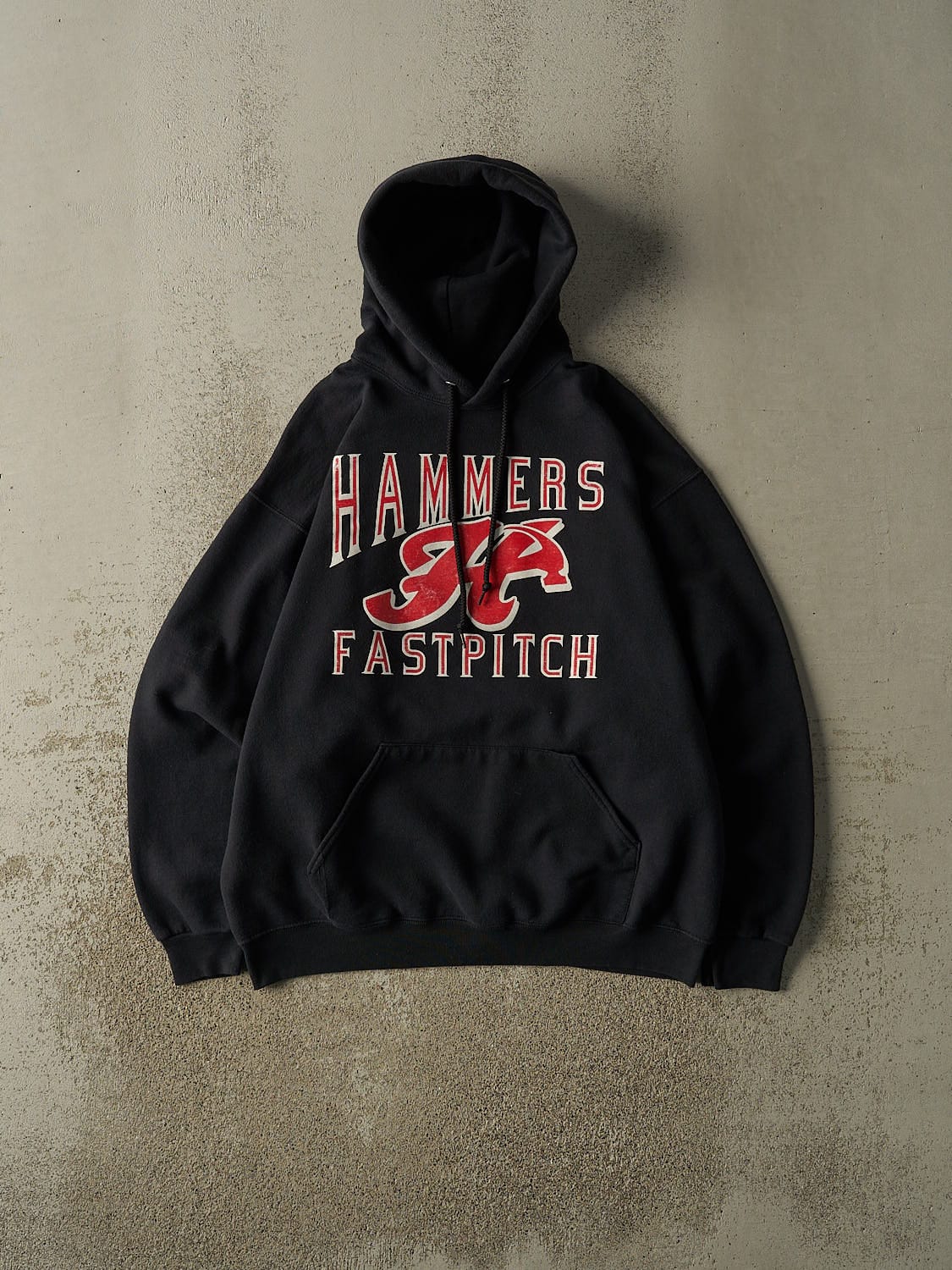 Vintage 90s Black Hammers Fastpitch Hoodie (L/XL)