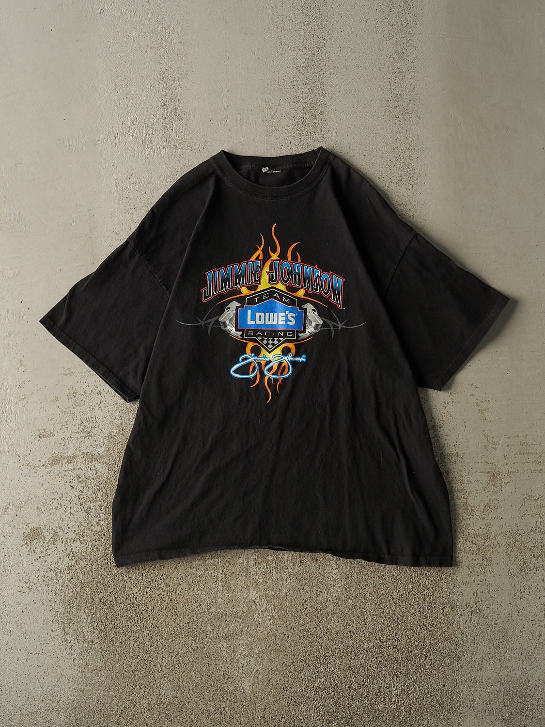 Vintage 05' Black Jimmie Johnson Nascar Tee (XL)