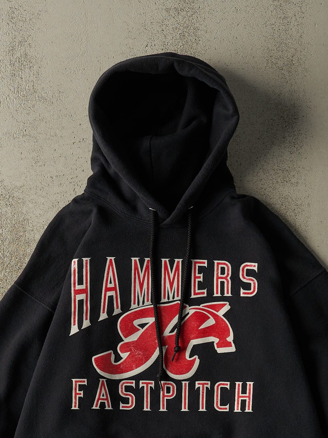 Vintage 90s Black Hammers Fastpitch Hoodie (L/XL)
