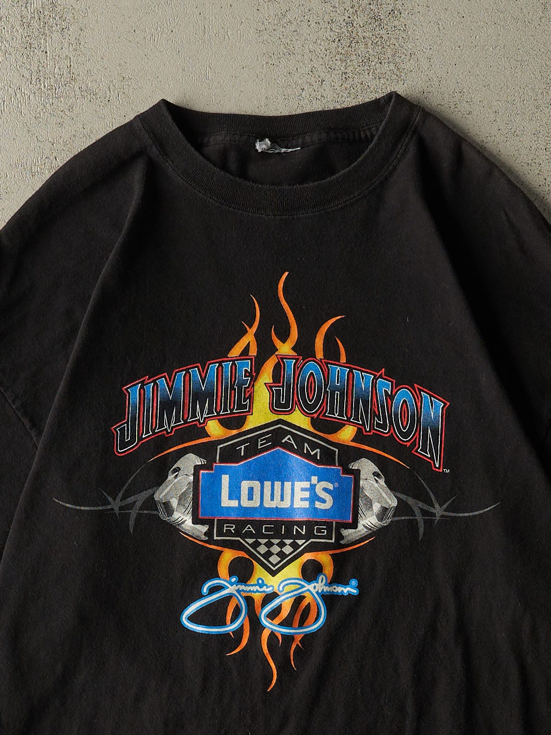 Vintage 05' Black Jimmie Johnson Nascar Tee (XL)