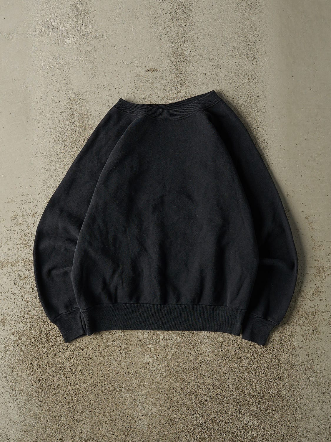 Vintage 80s Black Blank Crewneck (XS/S)