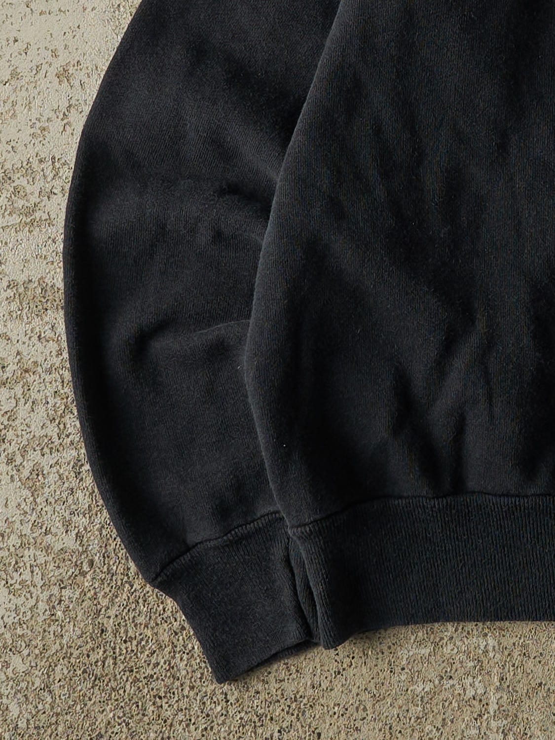 Vintage 80s Black Blank Crewneck (XS/S)