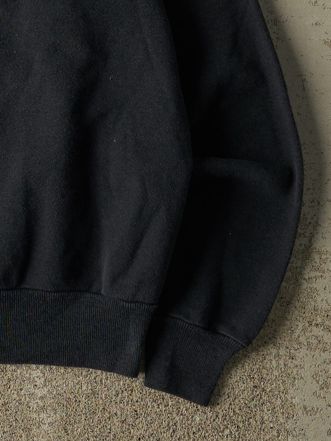 Vintage 80s Black Blank Crewneck (XS/S)