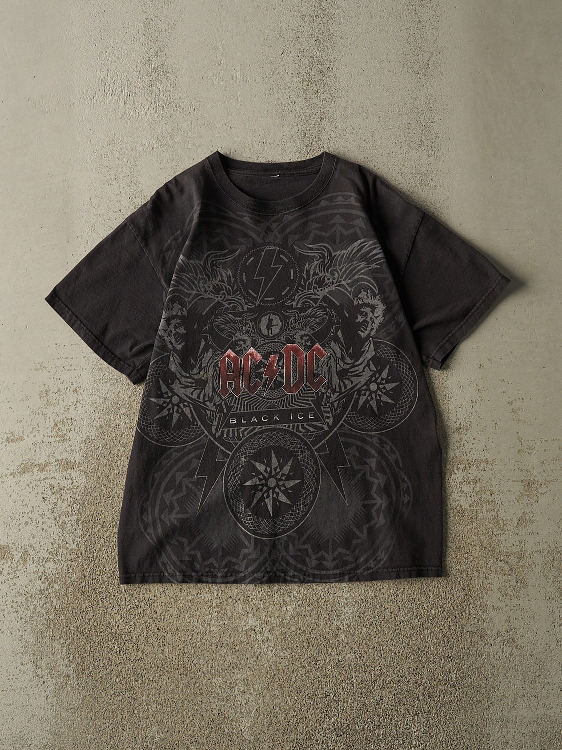 Vintage Y2K Black AC/DC "Black Ice" Tee (M)