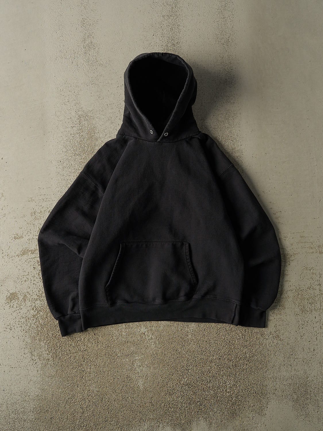 Vintage 90s Black Blank Hoodie (S)