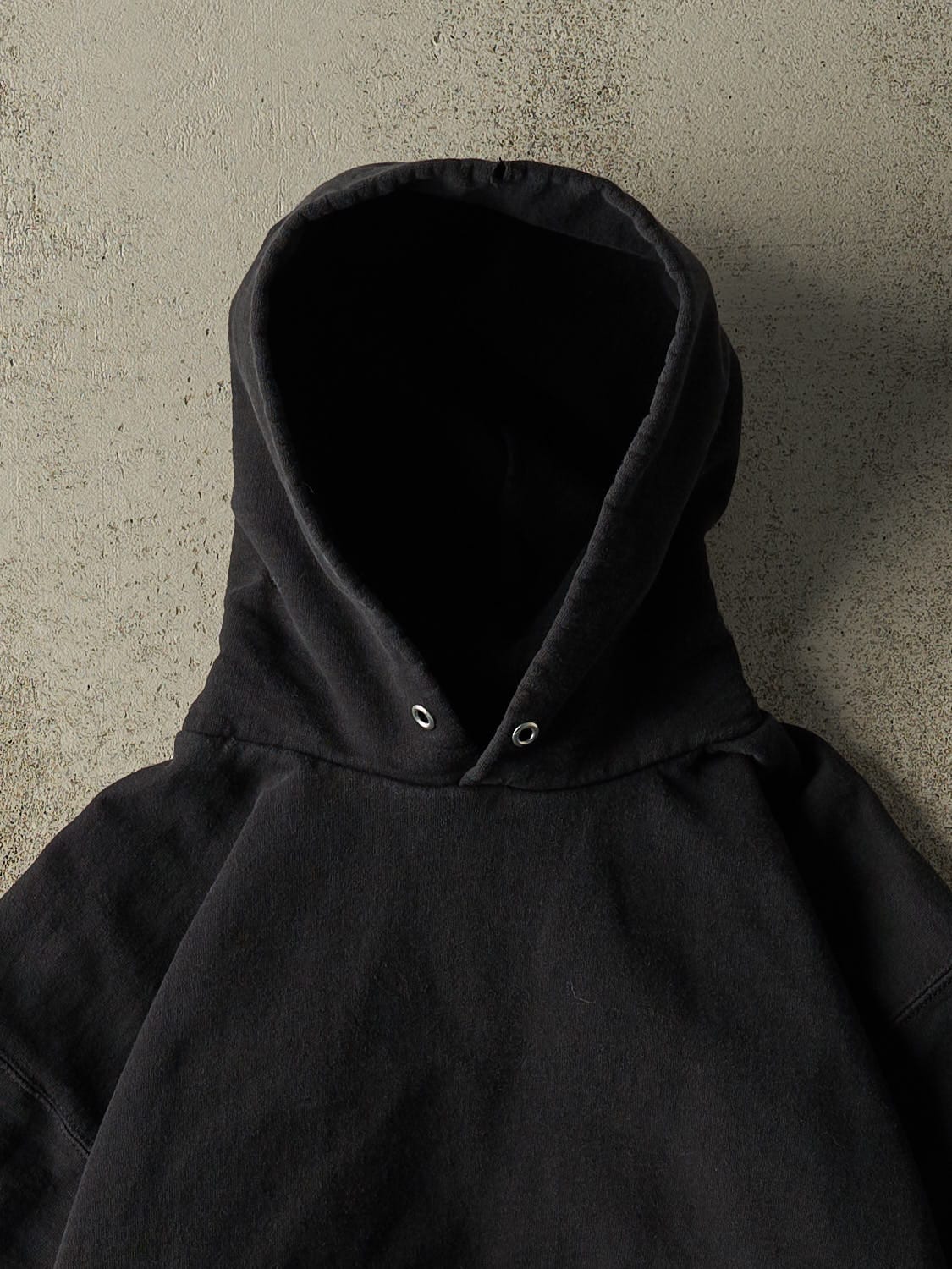 Vintage 90s Black Blank Hoodie (S)