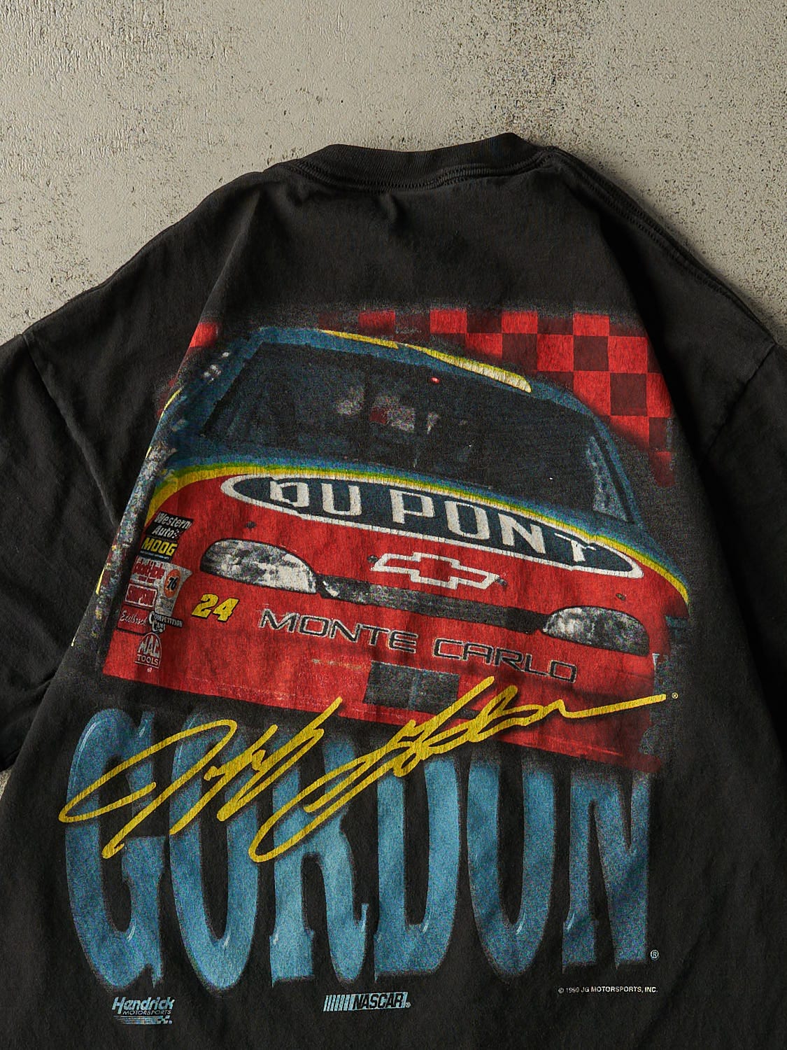 Vintage 99' Black Jeff Gordon Nascar Tee (L/XL)