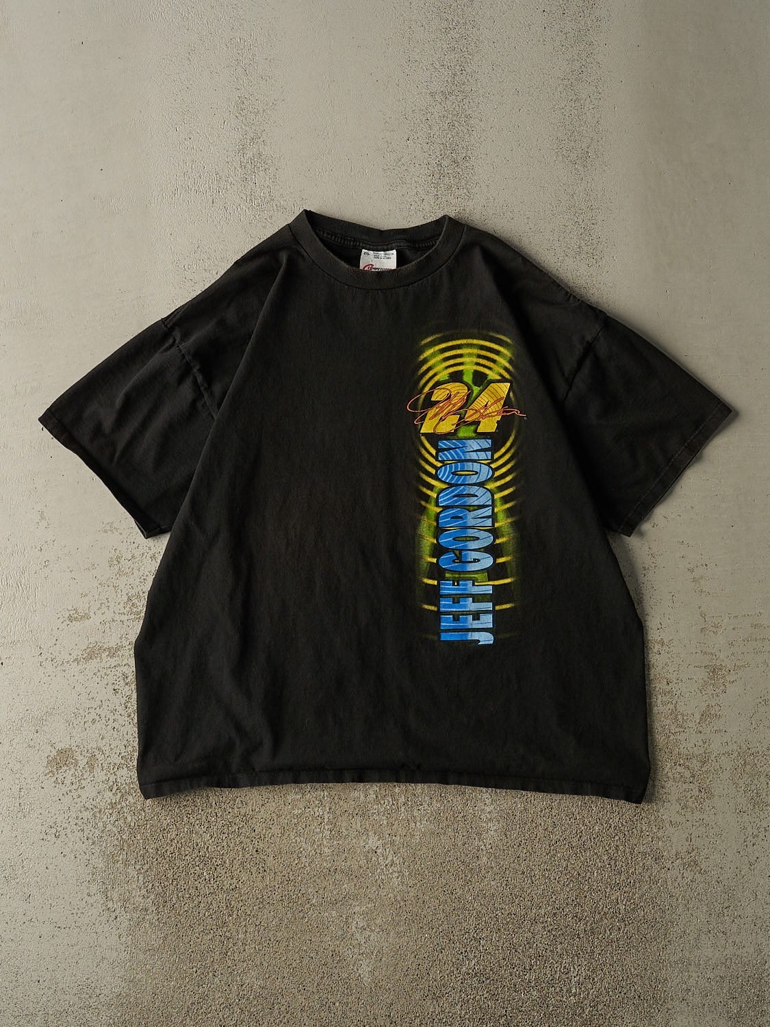 Vintage 00' Black Jeff Gordon Shock Wave Tee (XL/XXL)